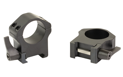 WARNE MAXIMA 1" HRZ QD HI RINGS BLK