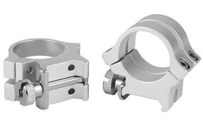 WEAVER QUAD LOCK RNGS 1" HI SLVR